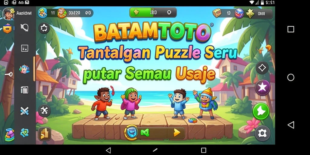 Screeshot gameplay BATAMTOTO yang menampilkan tantangan Puzzle seru.