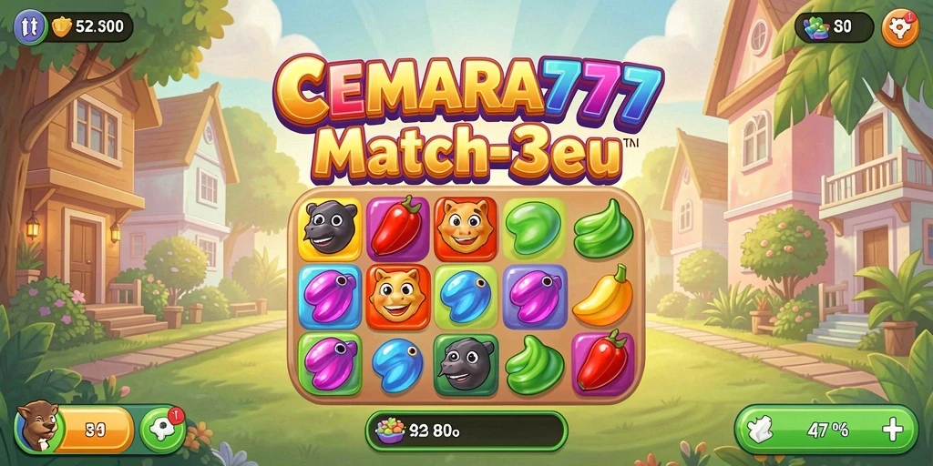 Tampilan gameplay CEMARA777 yang seru dan penuh warna.