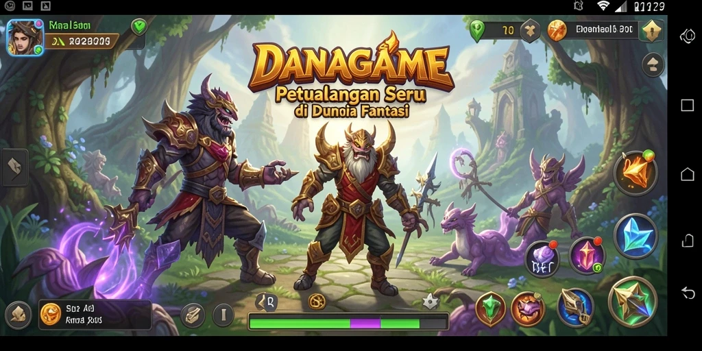 Gameplay seru DANAGAME dalam petualangan yang penuh tantangan.