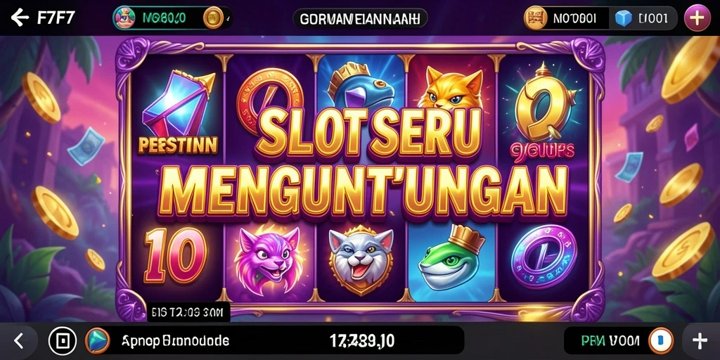 Tampilan permainan slot yang menarik dengan berbagai tema.