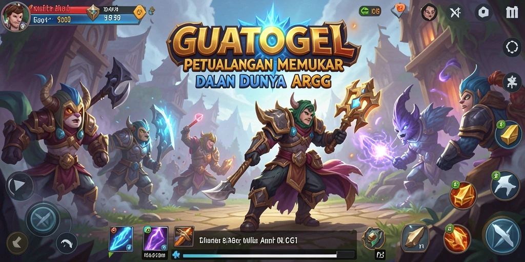 Screenshot utama GUATOGEL menampilkan aksi seru dalam petualangan ARPG.