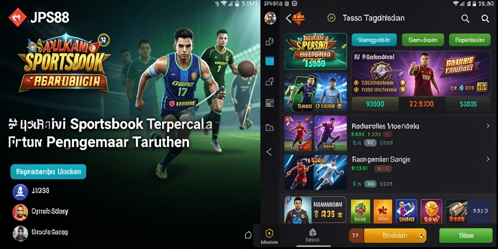Tampilan menarik aplikasi Sportsbook JPS88 saat bermain.