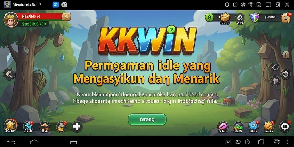 Tampilan gameplay KKWIN menampilkan momen seru dalam permainan Idle yang mengasyikkan.
