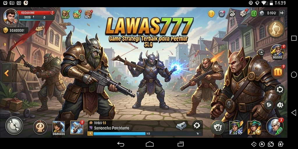 Tampilan gameplay LAWAS777 yang menampilkan berbagai karakter dan strategi.