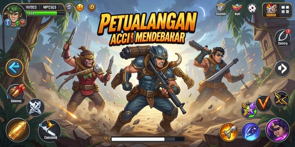 Tampilan seru gameplay MPO303 dalam dunia petualangan ARPG.