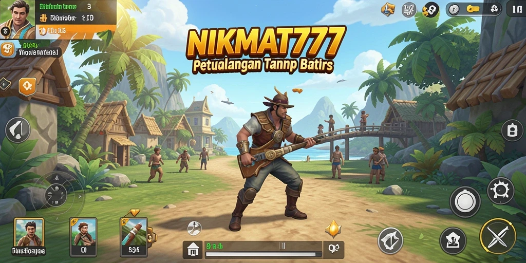 Tampilan gameplay NIKMAT777 dalam dunia Open World yang luas dan menakjubkan.