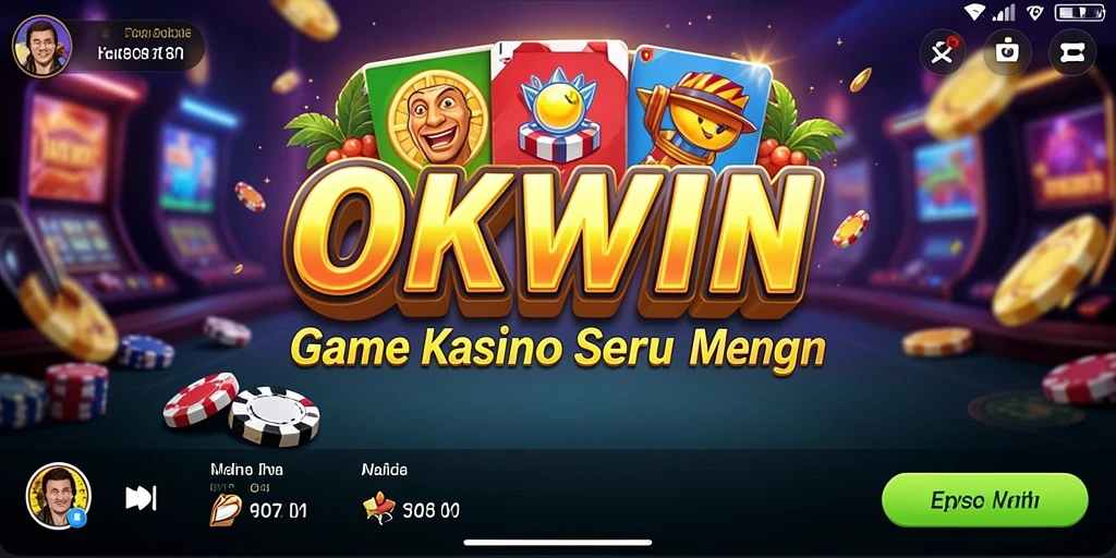 Tampilan menarik dari gameplay Kasino di OKWIN.