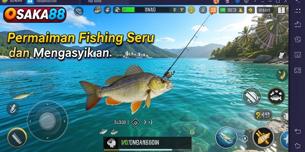 Tampilan gameplay memancing seru di OSAKA88 dengan grafik menawan.