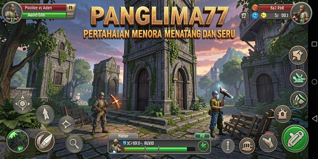 Gameplay seru dari PANGLIMA77 dalam aksi Tower Defense.