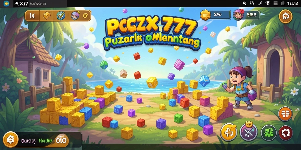 Tampilan gameplay utama dari PCX777 yang menantang dan menghibur.