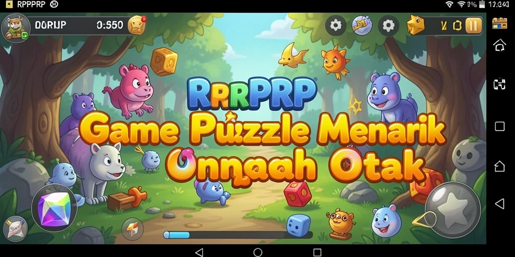 Screenshot gameplay RPRPRP menampilkan tantangan puzzle yang seru.