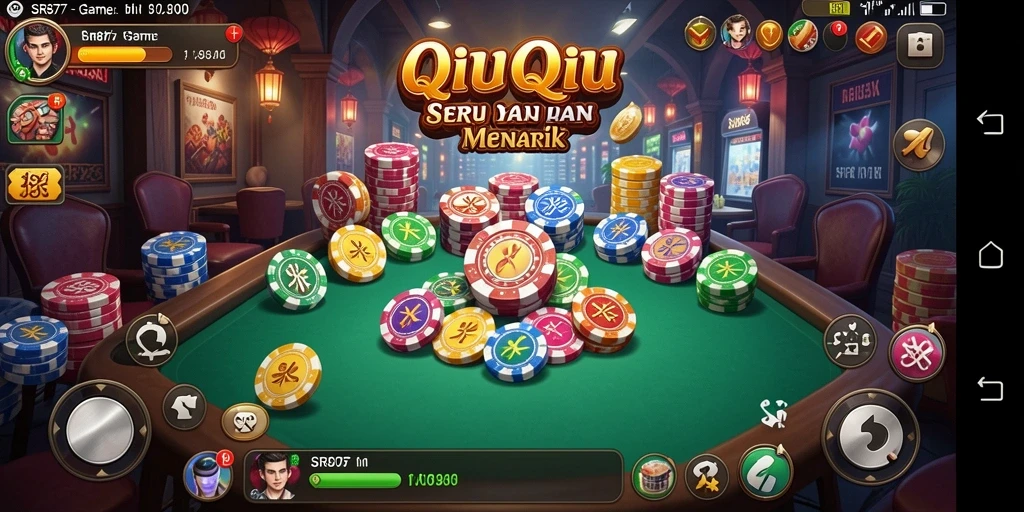Tangkapan layar gameplay SR877 yang menampilkan aksi QiuQiu mendebarkan.