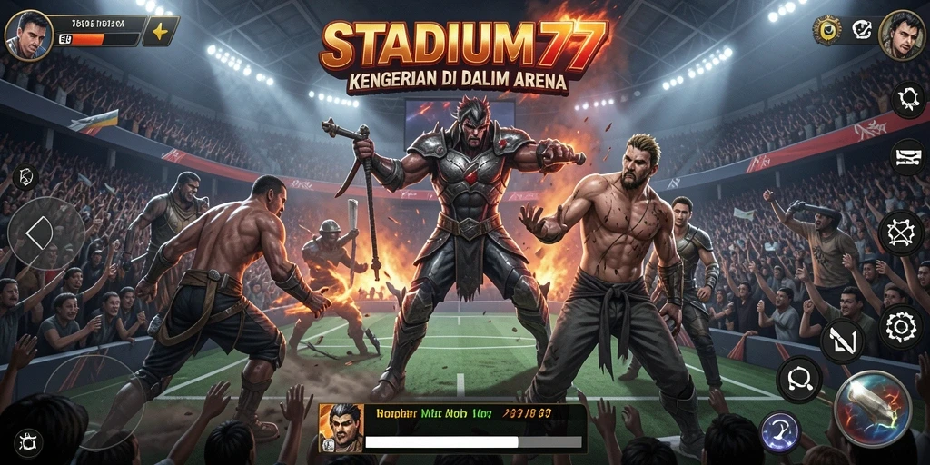 Gameplay STADIUM77 yang menegangkan dan menyeramkan.
