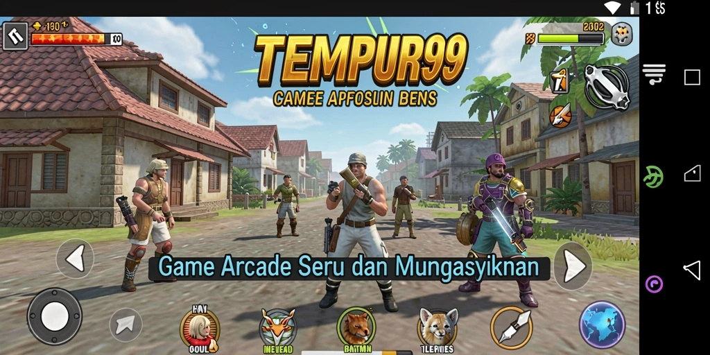 Tampilan gameplay seru dan menantang di TEMPUR99.
