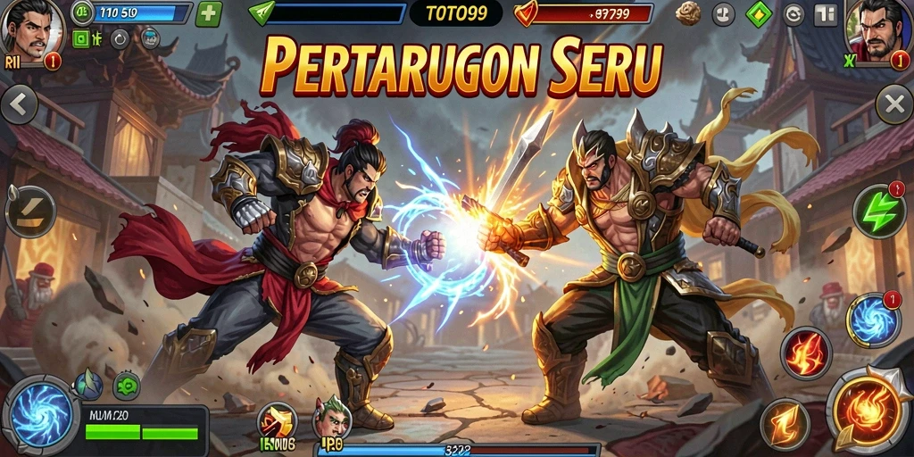 Screenshot utama TOTO99 menampilkan gameplay aksi yang mendebarkan.