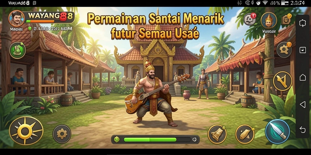 Tampilan gameplay menarik dari WAYANG88, menunjukkan aksi seru dan karakter penuh warna.